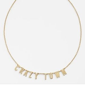 Kate Spade Crazy Town Necklace gold